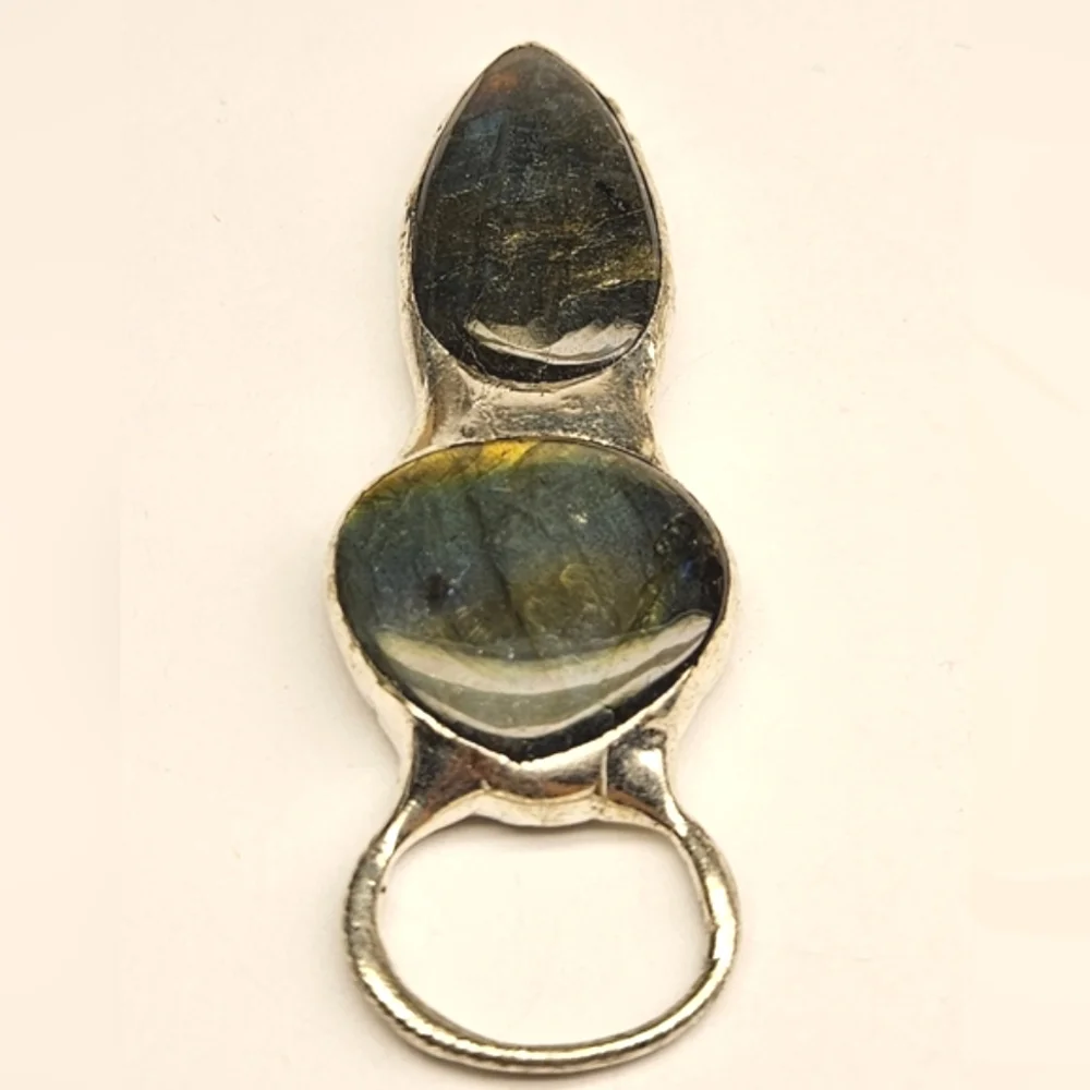 Double Labradorite Pendant